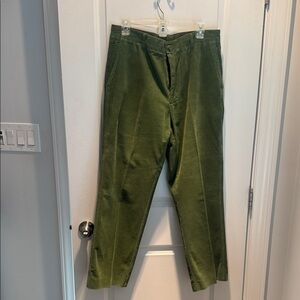 Men's Olive Corduroy Trousers